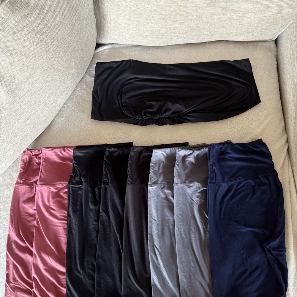 Black Spandex Blend Top
